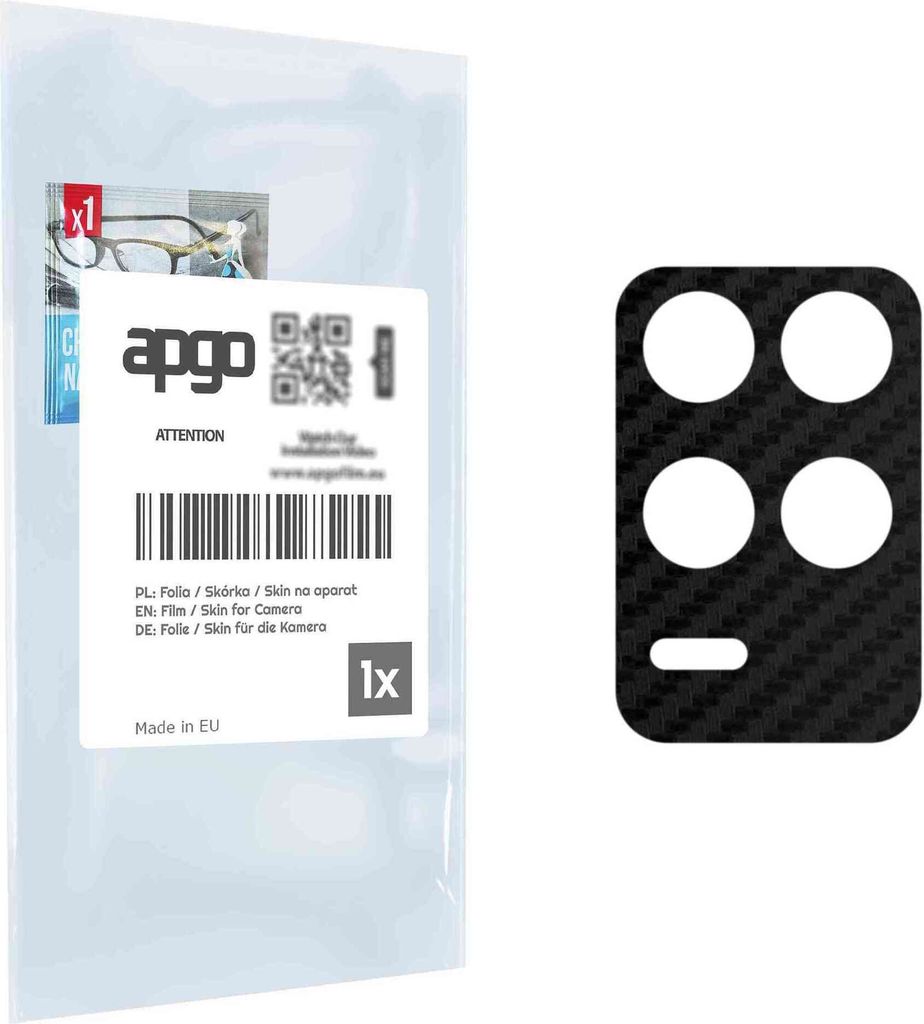apgo Objektivschutz-Folie, Kameraschutz kompatibel mit Realme Q3 5G, Carbon-Imitation, Rückseite Schutzfolie für Kamera-Insel, Hinten Folie, krat...