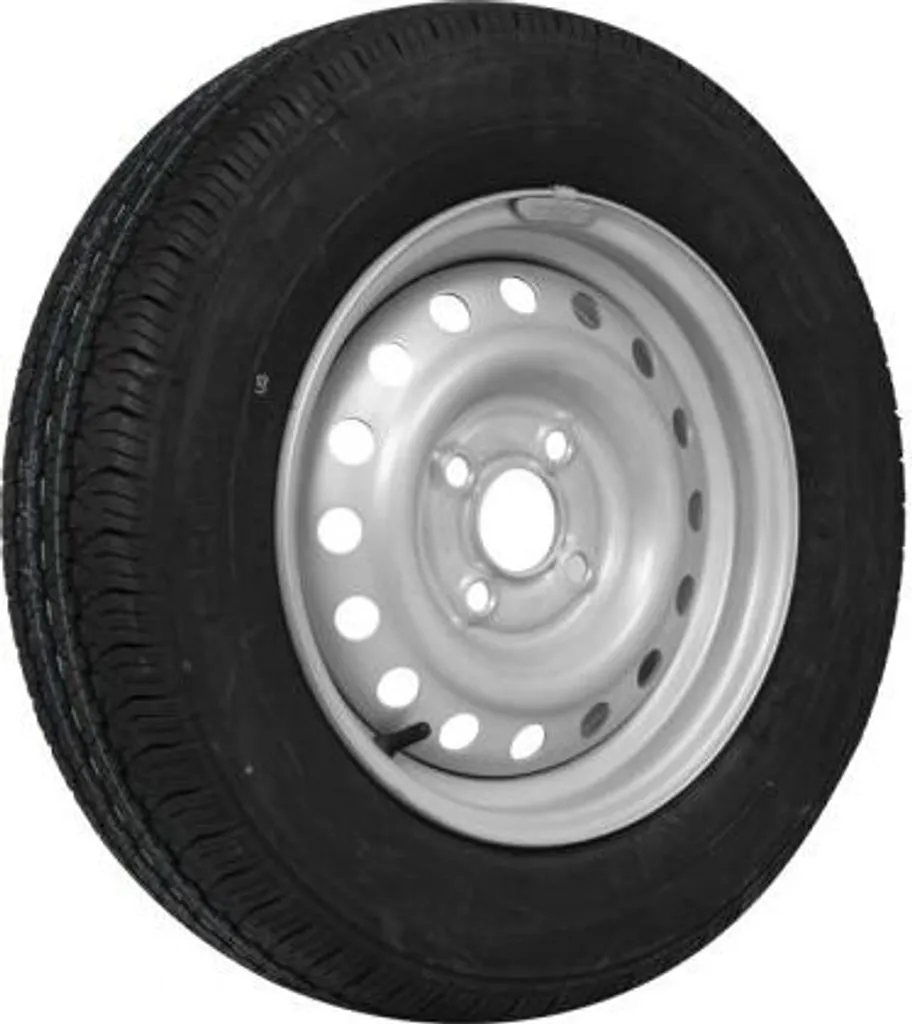 Pneu remorque 155 80r13 Kenda roue de secours avec jante acier robuste