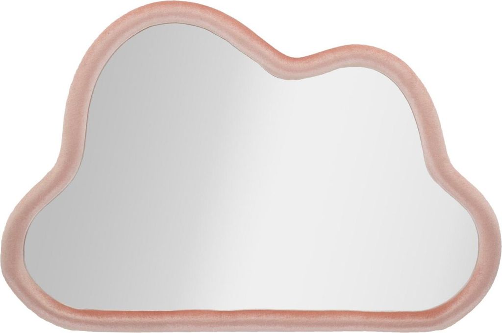 Mauro Ferretti Wolke Wandspiegel 90x4x60 cm rosa