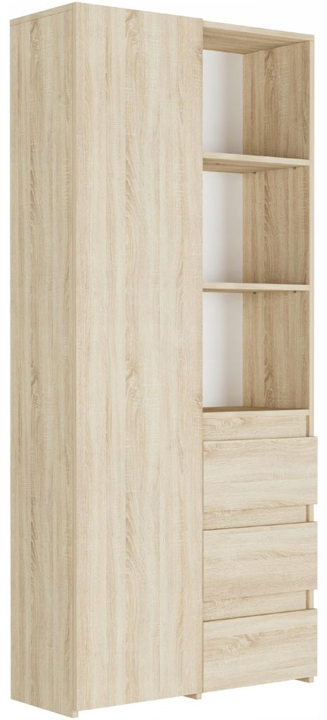 Regál kancelářský 80 cm 1 dveře 3 zásuvky FRAMIRE B-80-S3 Obrázek produktu 