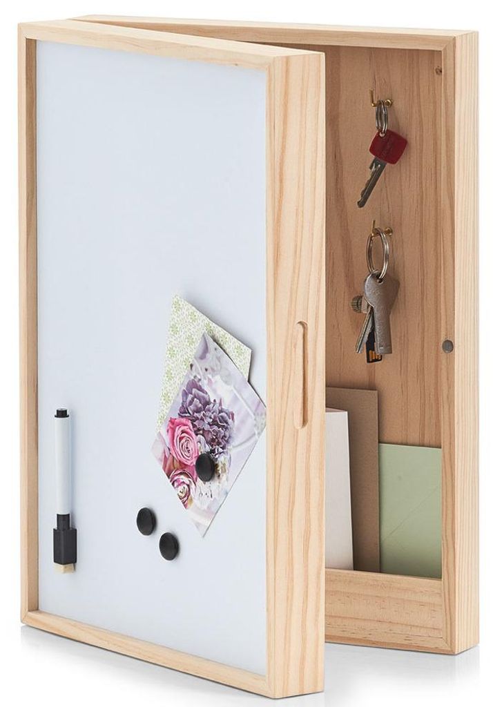 Skrinka na kľúče s magnetickou tabuľou 30 × 8 × 42 cm Obrázok produktu 