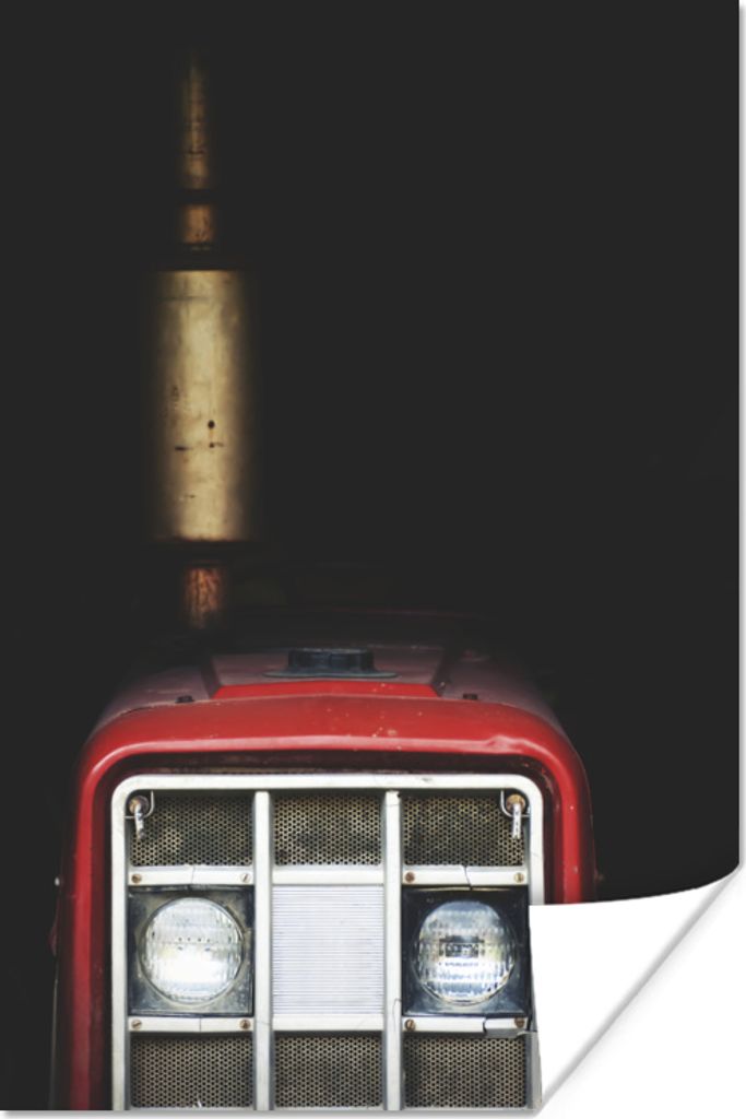 MuchoWow Poster Traktor - Lamborghini - Rot 20x30 cm - Papierdruck