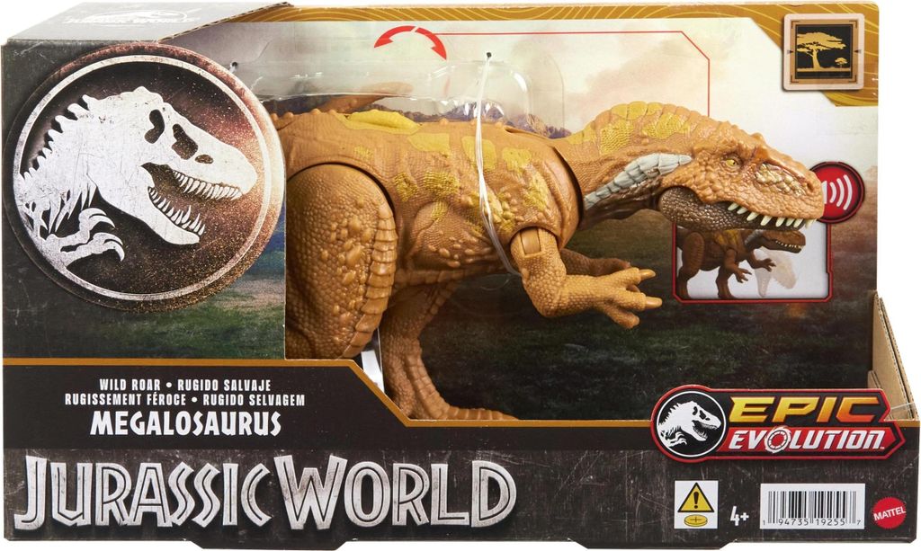Jurassic World Wild Roar Megalosaurus, Spielfigur Produktbild 