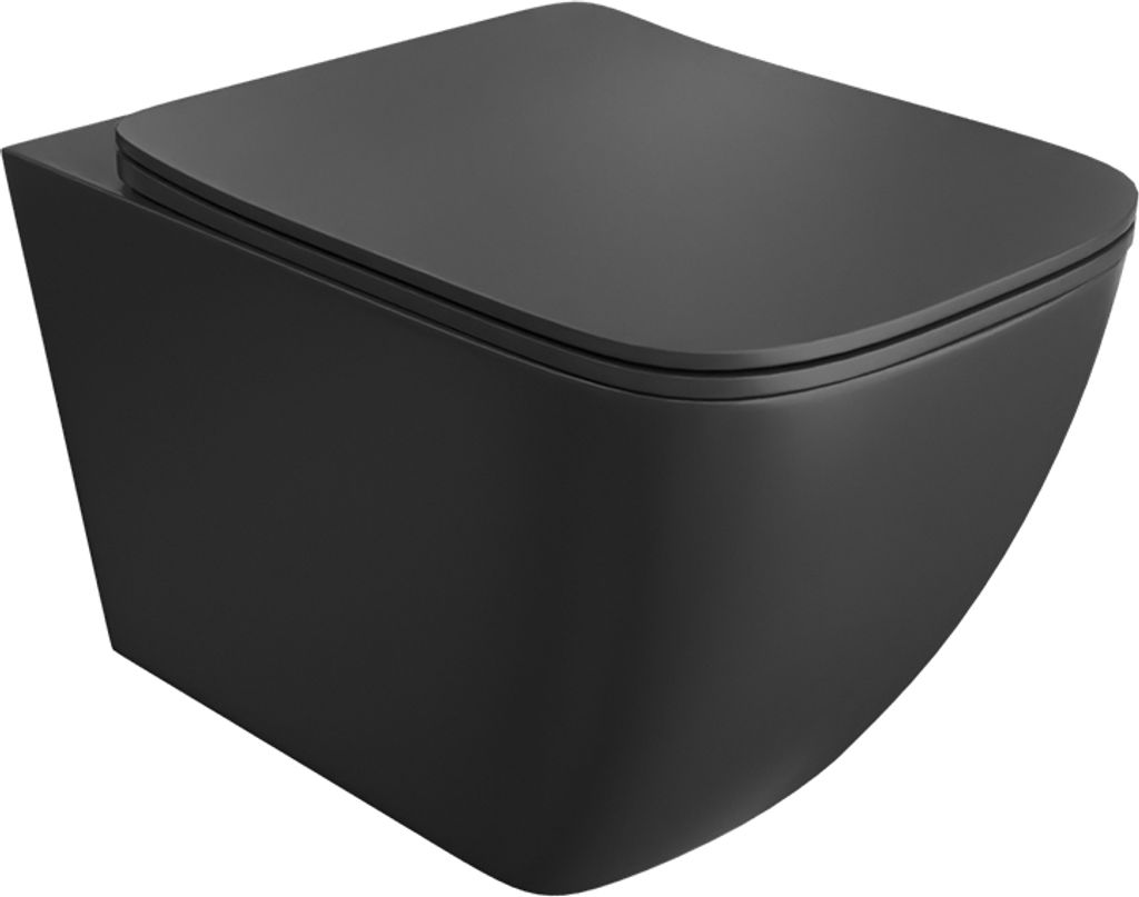 LAVITA Wand-WC Onil Black | HŠnge Toilette | Produktbild 