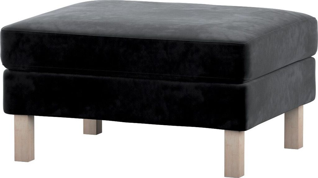 Dekoria Bezug für Karlstad Hocker, schwarz, Husse, Karstadt Hocker