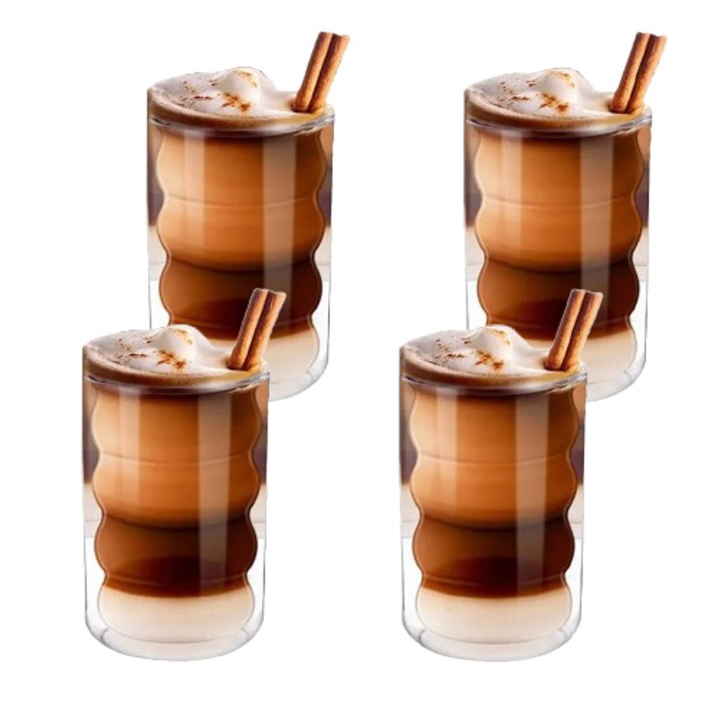 Thermoskannen aus Borosilikatglas,Latte Macchiato Tassen, Produktbild 2