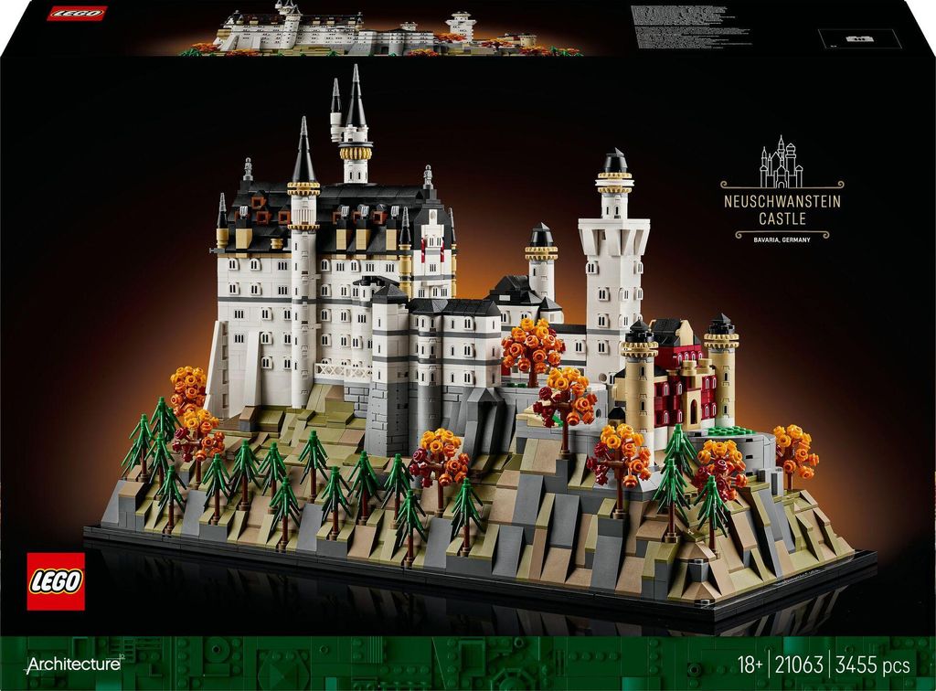 LEGO Architecture Zámok Neuschwanstein, Stavebnica, 18 rok Obrázok produktu 