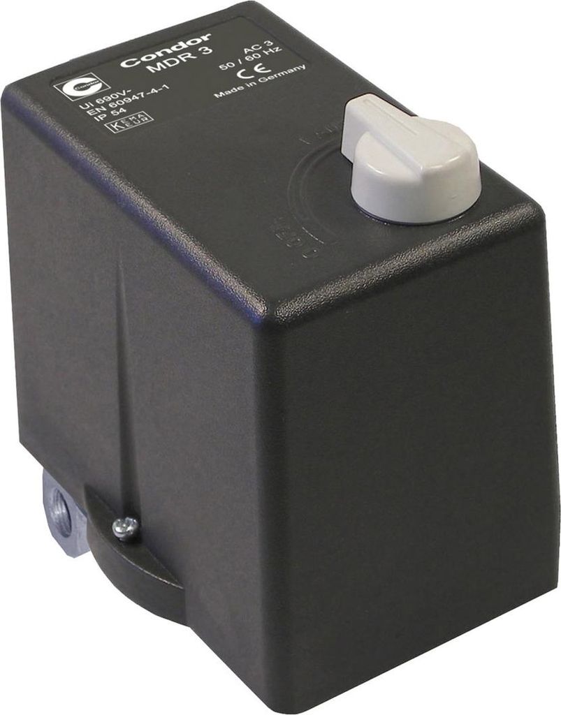ELMAG Druckschalter CONDOR, MDR 3 EA/16 bar, 400 Volt (6,3 - 10 A) inkl. Druckentlastungsventil EV3 S