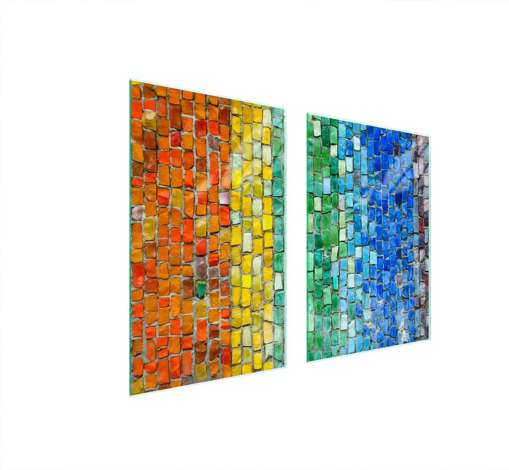 Protezione Vetro Cucina 65X52 Colorato - Vetro Temperato Termico