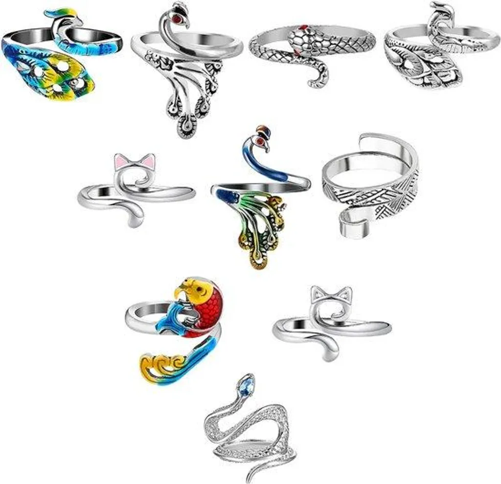 Guide-fil bague de tricot ajustable lot de 10 accessoires de crochet