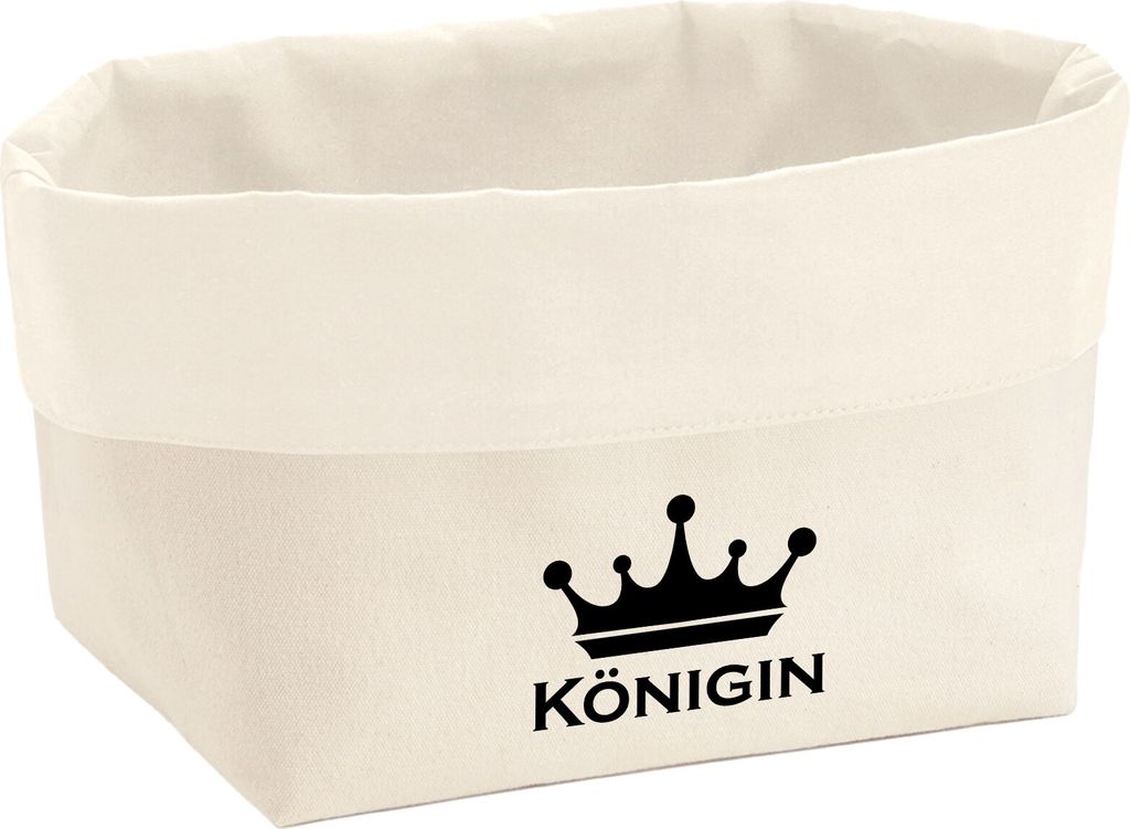 Huuraa Organizer Königin Schützenkönigin 3 Liter Medium Canvas Baumwolle Utensilo Geschenkidee