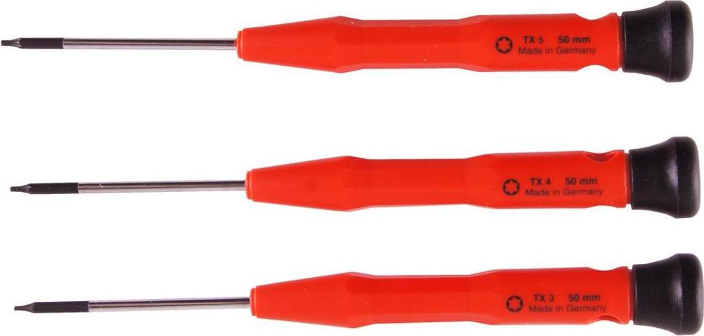 Connex Schraubendrehersatz 3-teilig Feinmechaniker TX 3 4 5