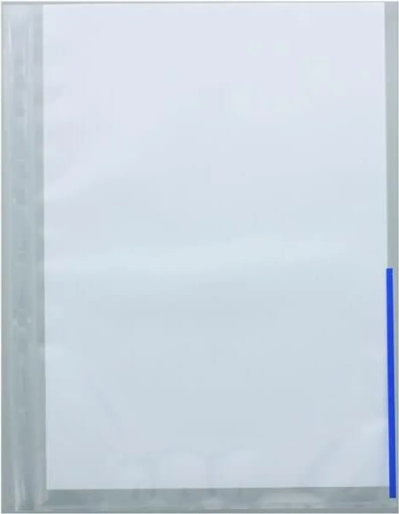 FolderSys Index 46325-40 A4 Bleu : 100 Poches Perforées avec Onglets