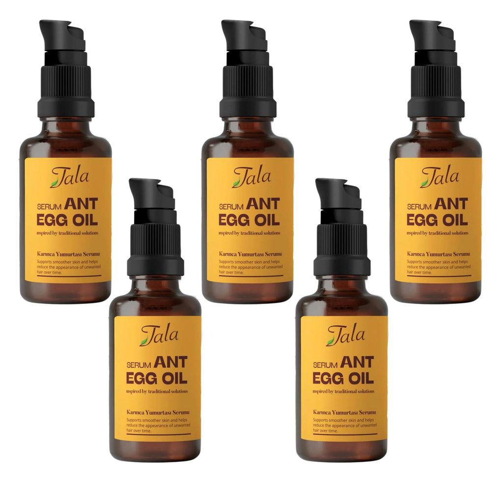 Tala Ameiseneiöl Serum 5er Pack, Karınca yumurtası yağı - Egg oil of Ant, Aceite de huevo de hormiga, Haarentfernung gegen Haarwuchs, hair rem...