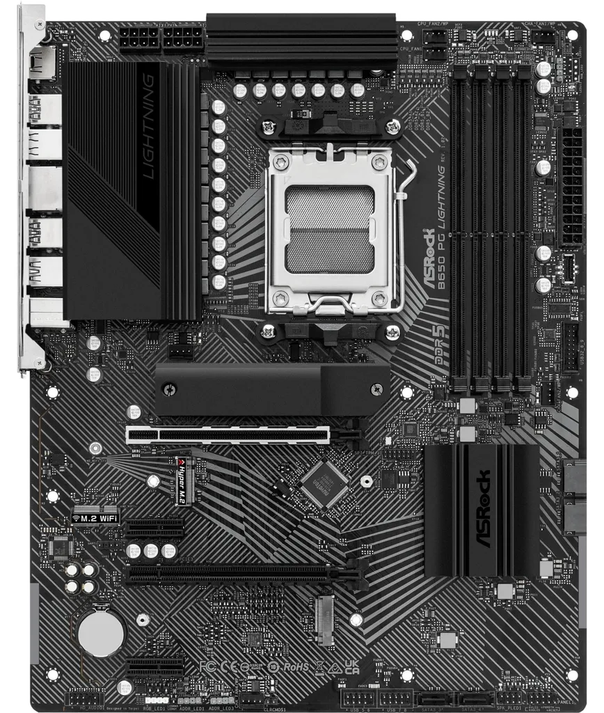 ASRock B650 PG Lightning AM5 : Carte Mère Idéale pour Streaming et Jeu