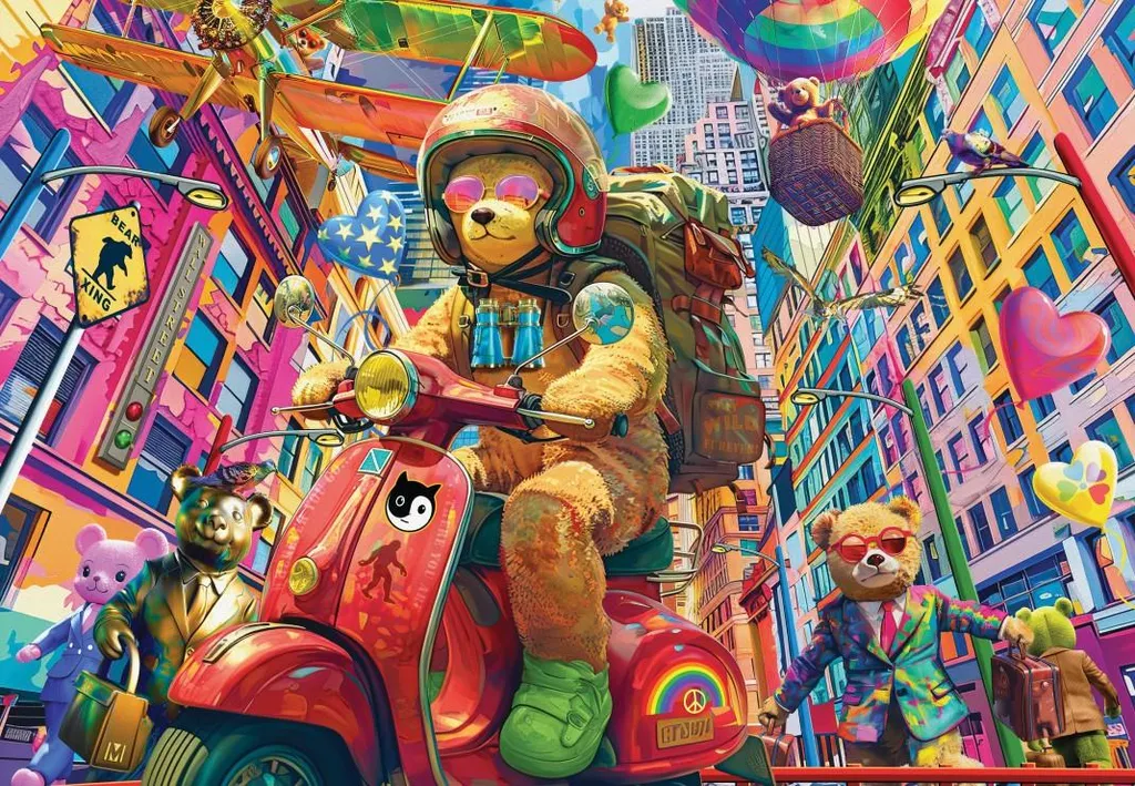 Puzzle 1000 pièces Alipson Teddy activité détente adulte