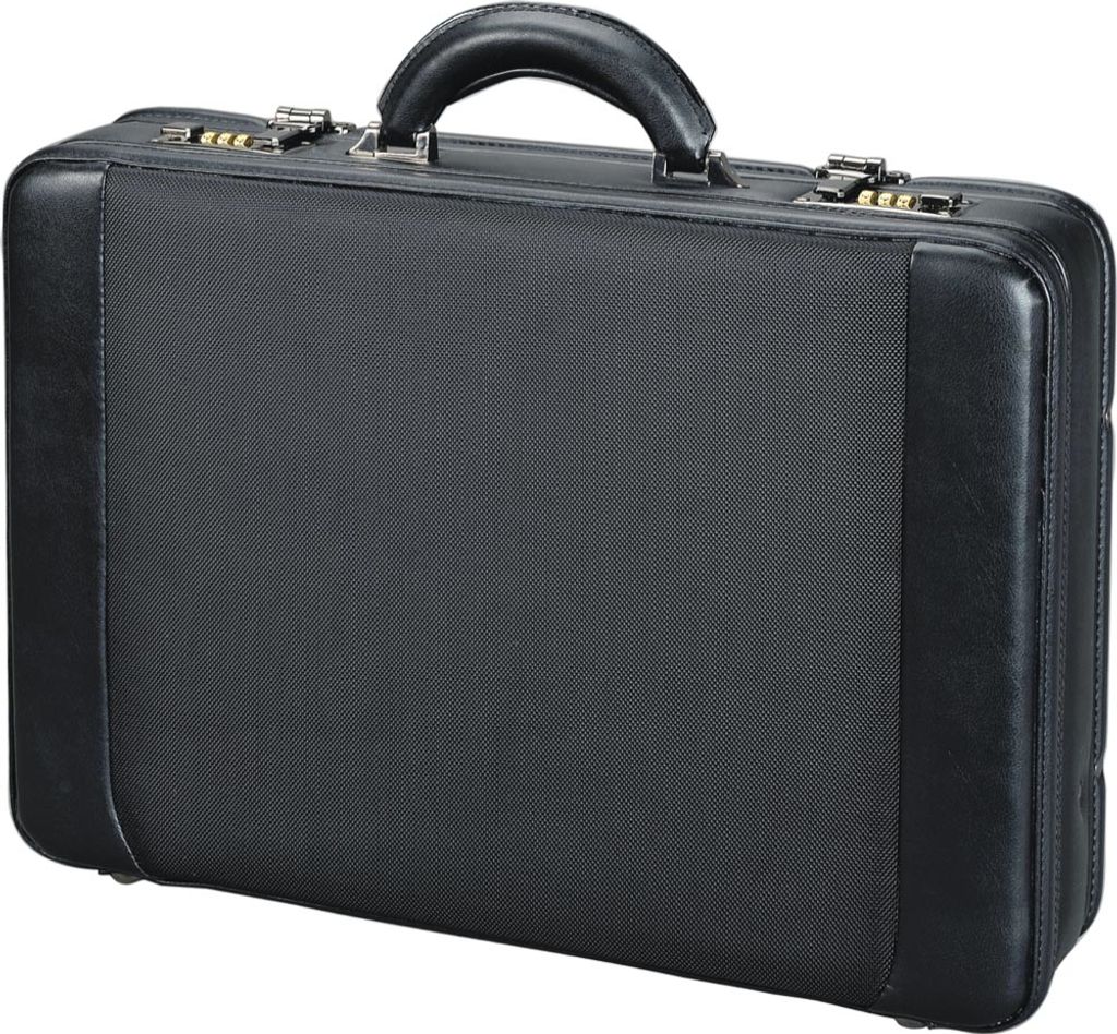 Alassio Attaché Koffer "MODICA" Kunstleder/Nylon schwarz