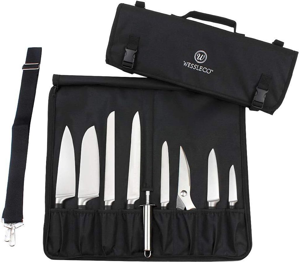 Kochmesser Roll Tasche 8 Slots wasserdichte Köche Produktbild
