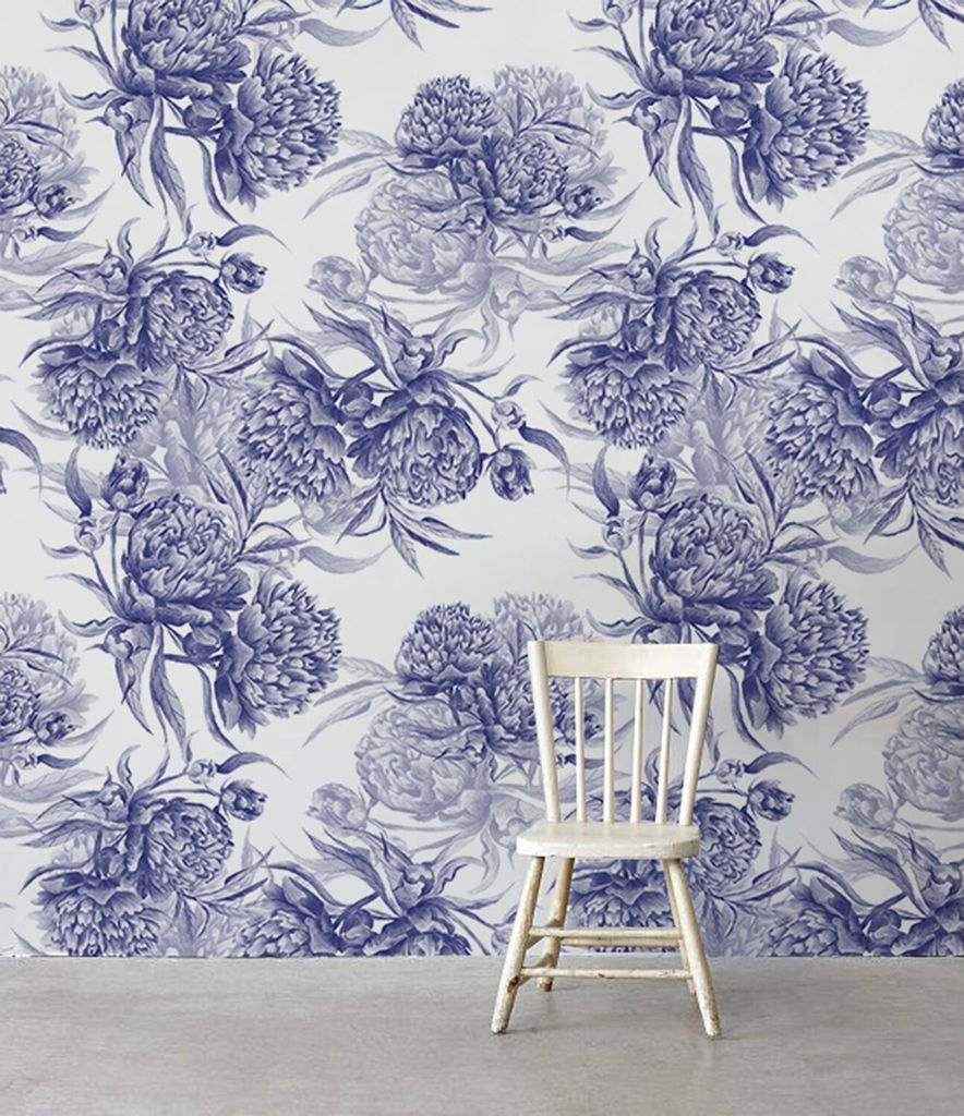 Coloray Fototapete 152x104 cm An Einer Wand Latex Latextapete - Pfingstrosen blüht abstrakt.