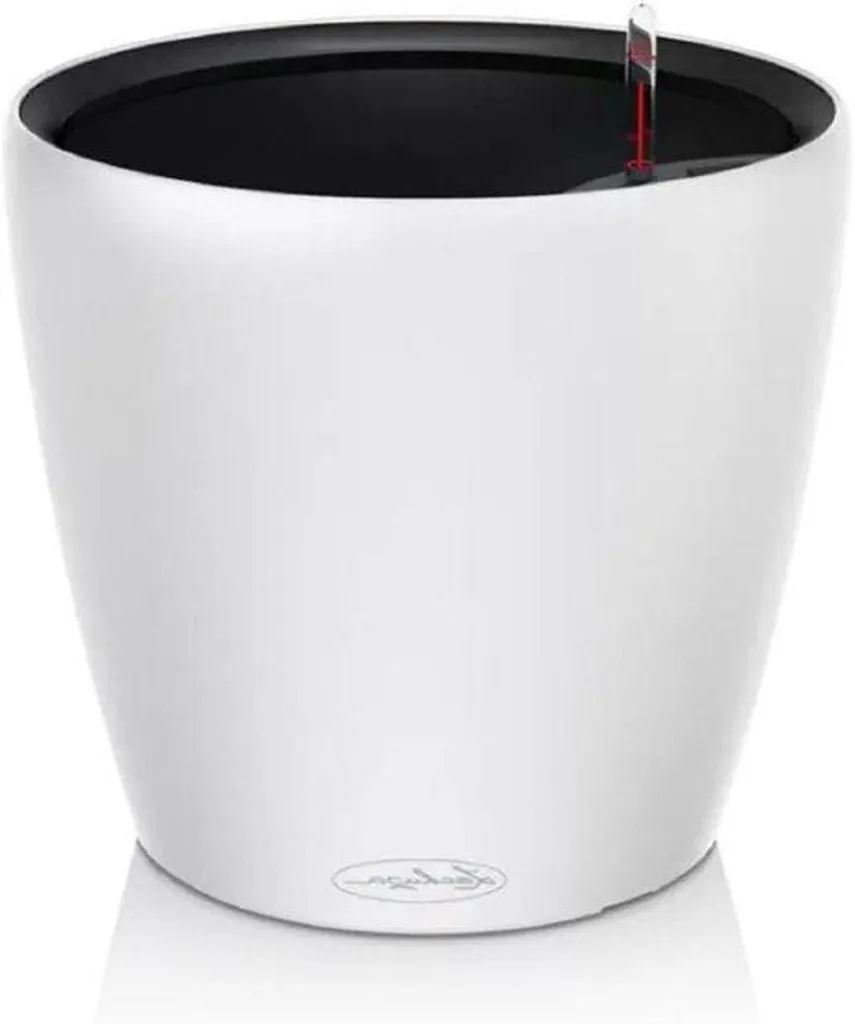 Pot de fleurs blanc Ø 22 cm pour balconnière et intérieur sans soucis