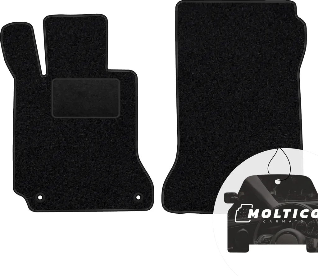 Tappetini in pelle personalizzabili con motivo esagonale verticale per Mercedes Benz C-Class W204 Sedan (2007-2014) | W204 Sedan (2007-2014) | [CI