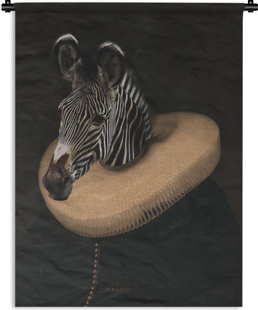 MuchoWow Wandteppich Wandbehang Zebra - Alte Meister - Kunst 150x200 cm Tapisserie Dekoration Wandtuch - Wandaufhängung - Moderner