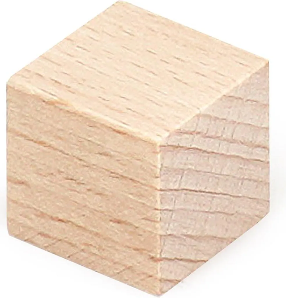 Cubes en bois de hêtre 17 mm - Accessoires de loisirs créatifs x500