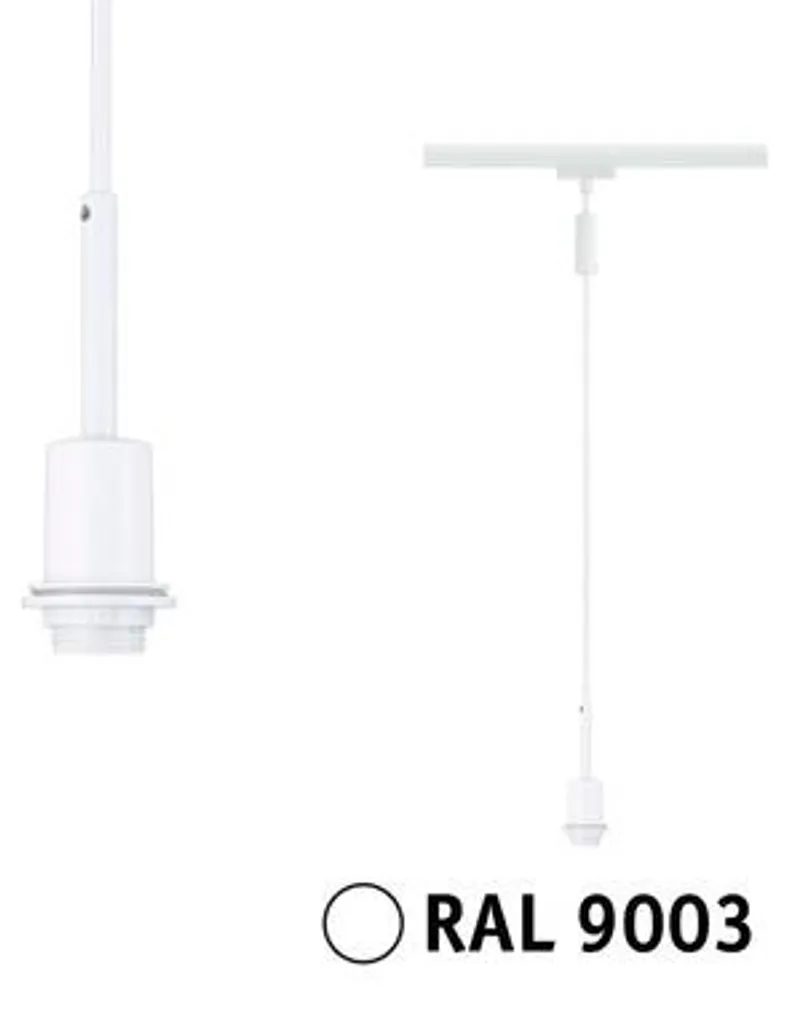 Suspension URail DecoSystem Paulmann Blanc Signal 230V Design Épuré