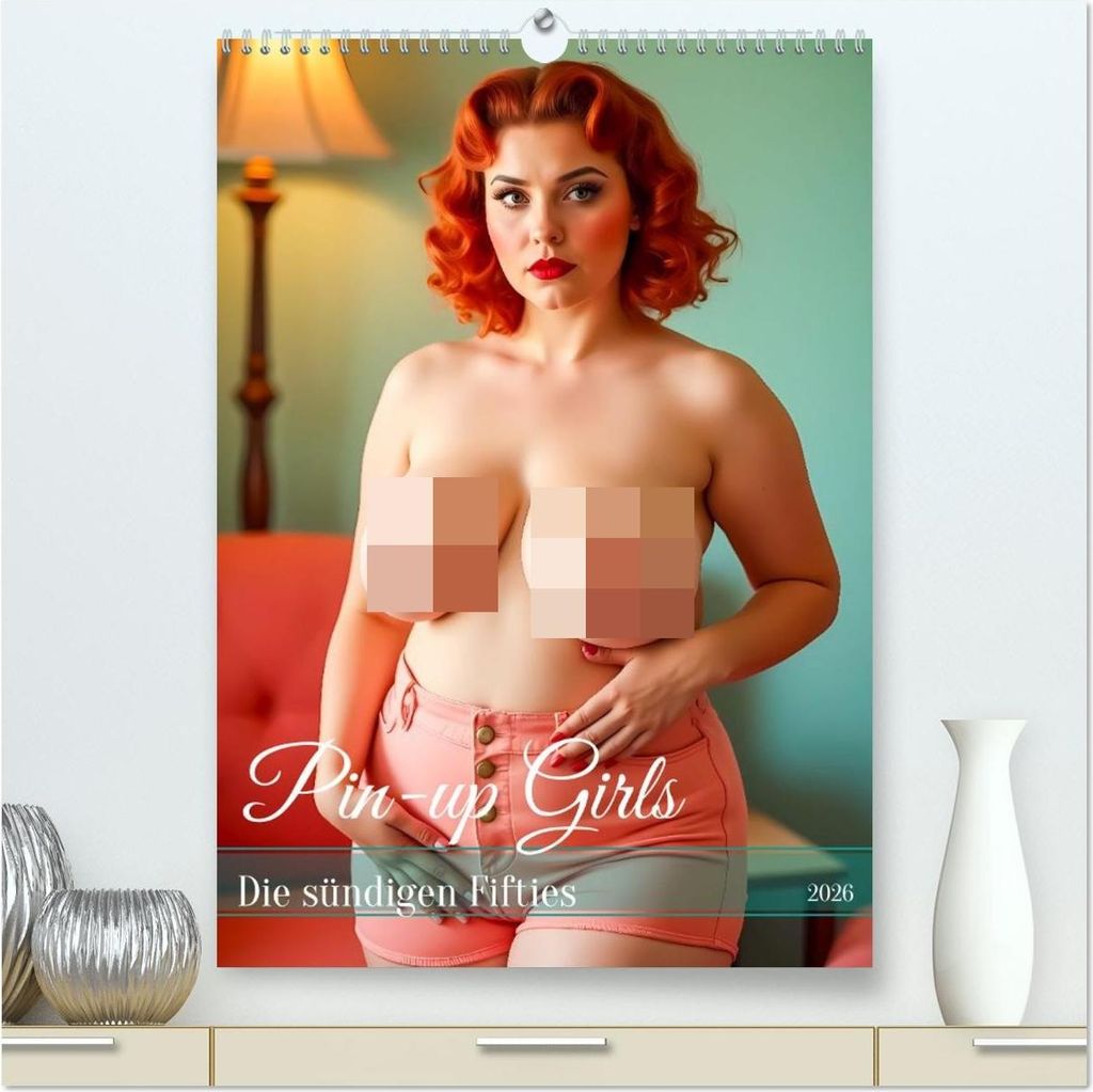Pin-up Girls - Die sündigen Fifties (hochwertiger Premium Wandkalender 2026 DIN A2 hoch), Kunstdruck in Hochglanz