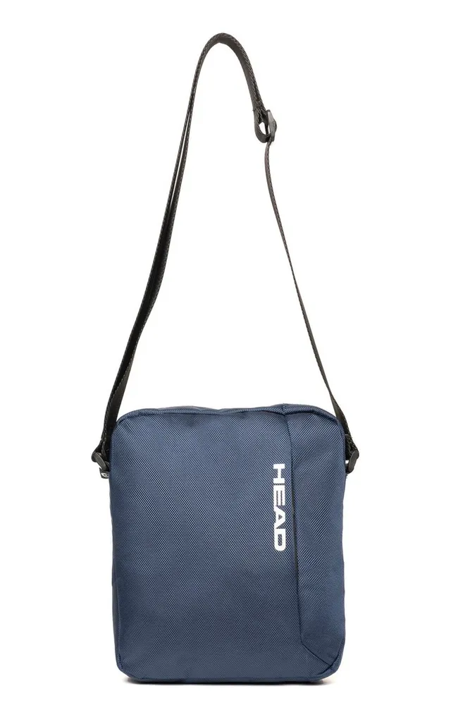 Sac reporter HEAD pour ordinateur et cours - Bandoulière Navy pratique