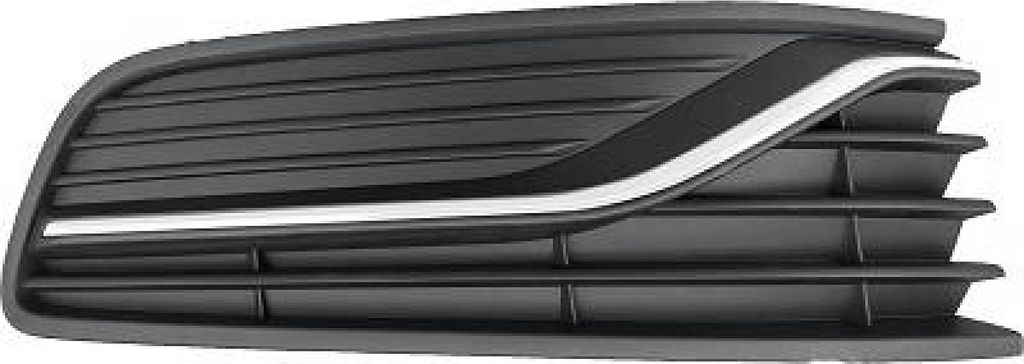 DIEDERICHS Lüftungsgitter Grill Stoßfänger für VW Polo Schrägheck (6R1, 6C1) Schwarz