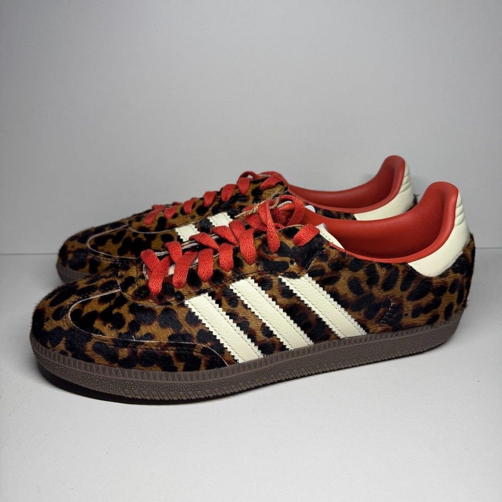 adidas Samba OG Preloved Red Leopard Print - EU 36 2/3 - JI2734)
