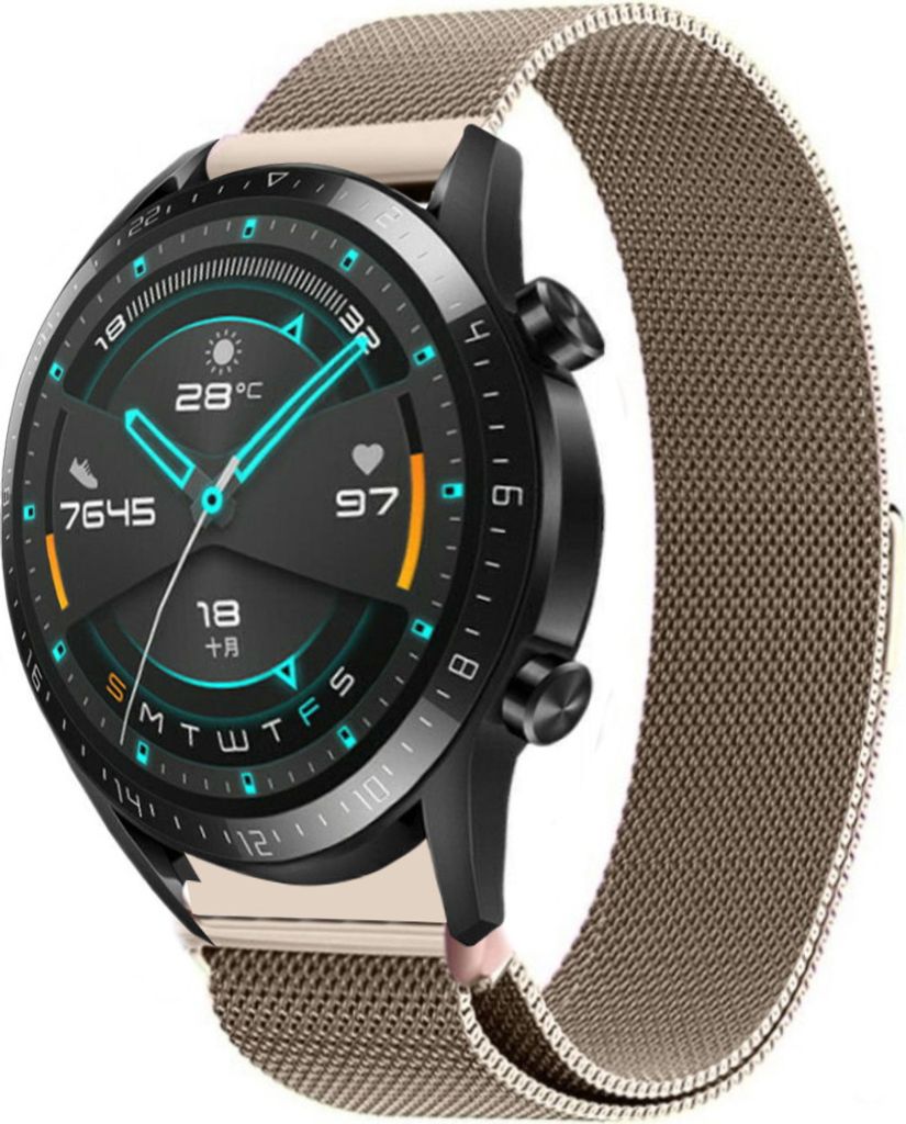 Strap-it Huawei Watch GT 2 Milanese Armband (Champagner)