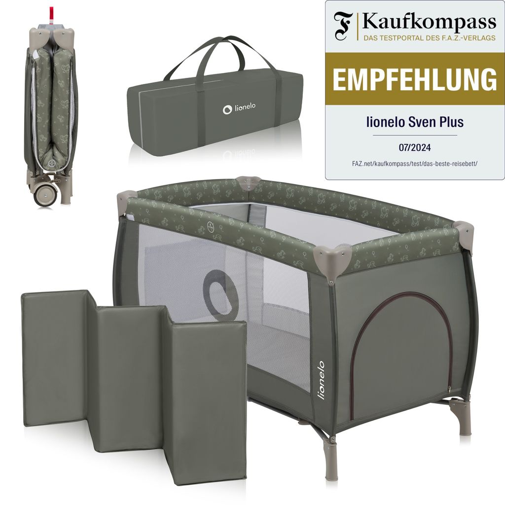 Lionelo Sven Plus 2in1 Baby Bett Laufstall Baby bis 15 kg Produktbild 