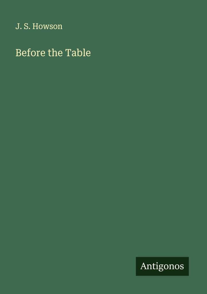 Before the Table