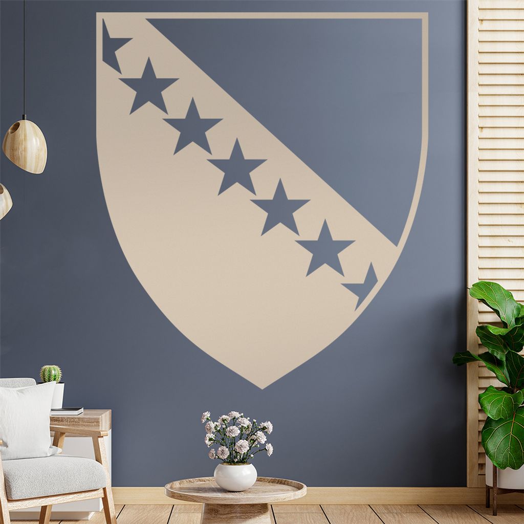 Bosnien Herzegowina Wandtattoo Wandaufkleber Wall Sticker - Dekoration, Küche, Wohnzimmer, Schlafzimmer, Badezimmer