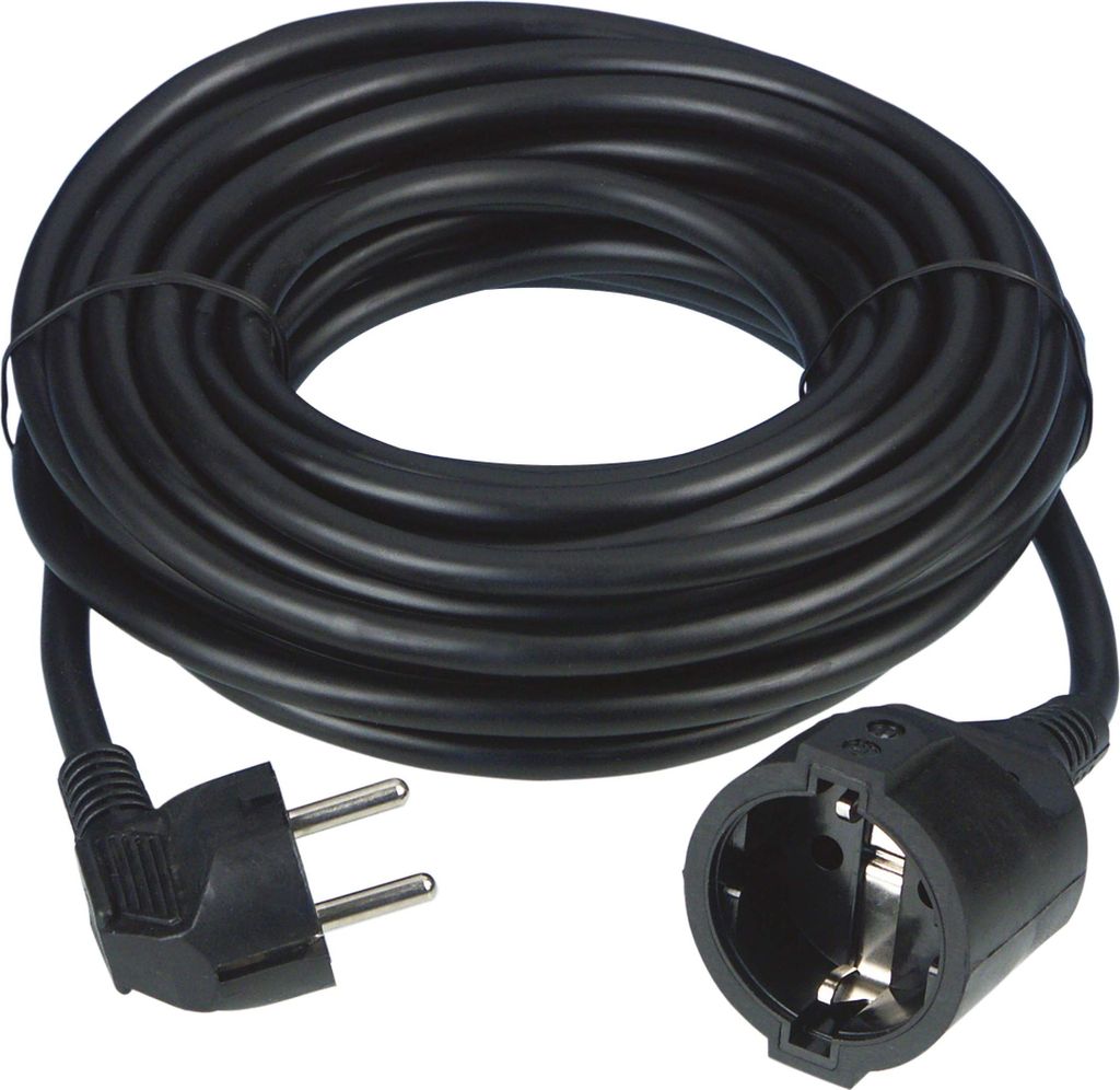 REV 0016100514, 10 m, 1,5 mm², Černá, 1 AC zásuvky / AC Obrázek produktu 