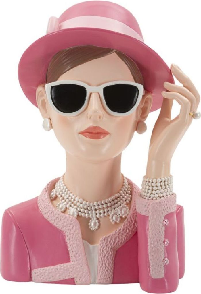 o Ferretti Figurka Paryżanka 18x11x26 cm różowa Zdjęcie produktu 