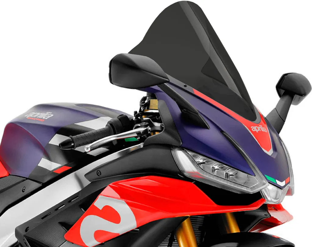 Écran Racing PUIG R-Racer pour Aprilia RSV4 Factory - Teinté Noir