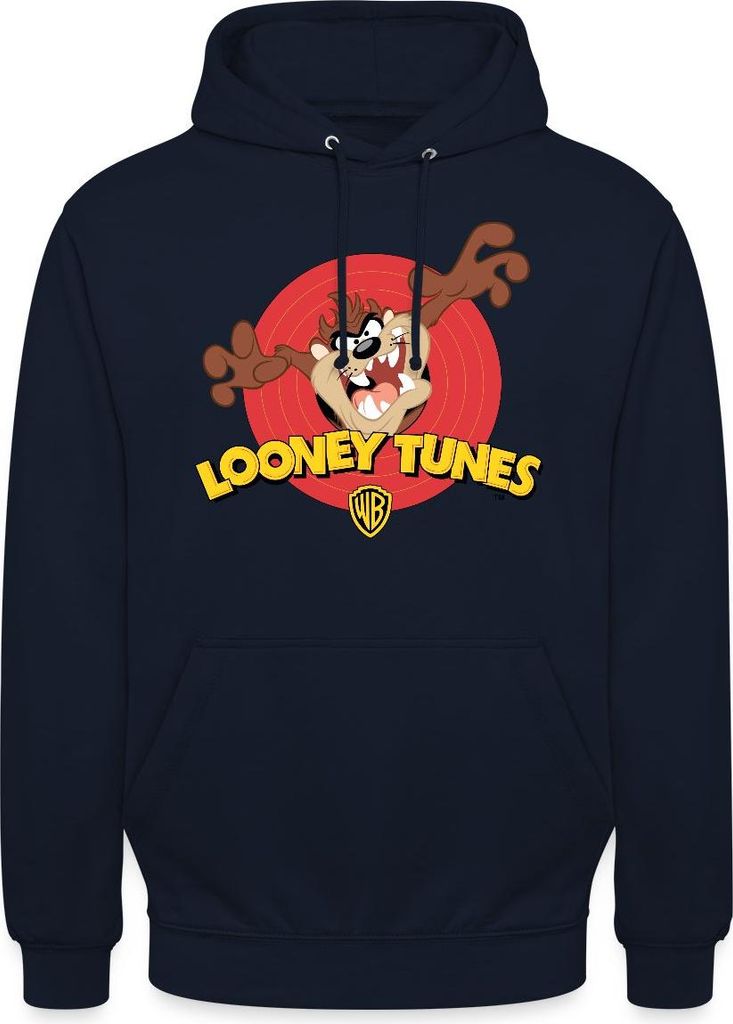 Spreadshirt Looney Tunes Taz Der Tasmanische Teufel Uni Hoodie, M, Navy