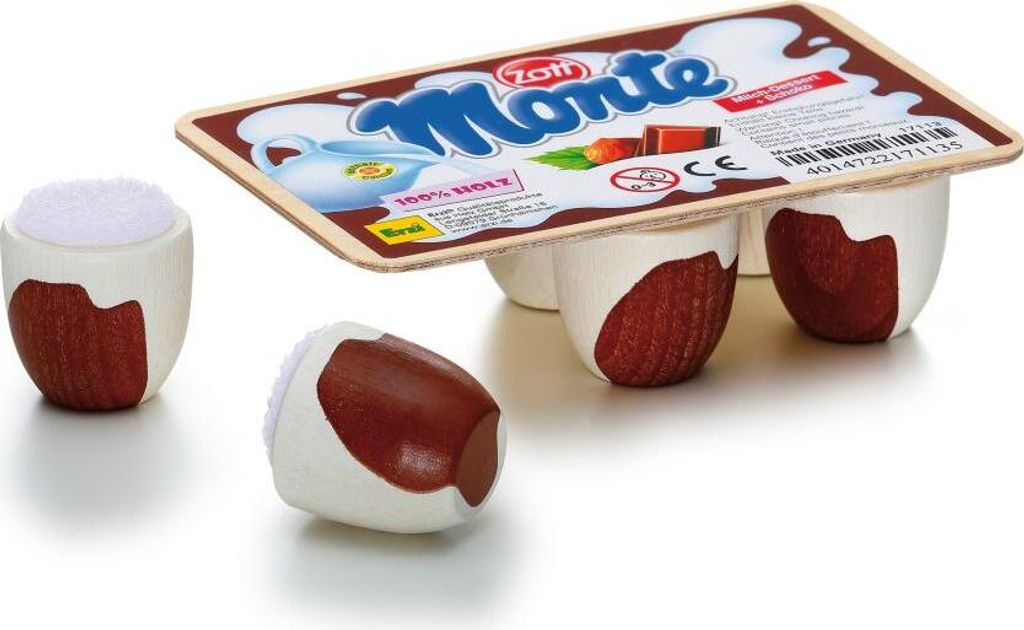 Erzi Schoko-Milch-Dessert Monte von Zott - Kaufladenzubehör Produktbild 