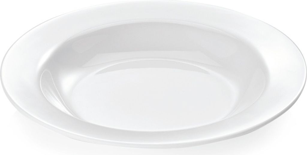 36x Teller tief Ø 23 cm Melamin weiß bruchfest