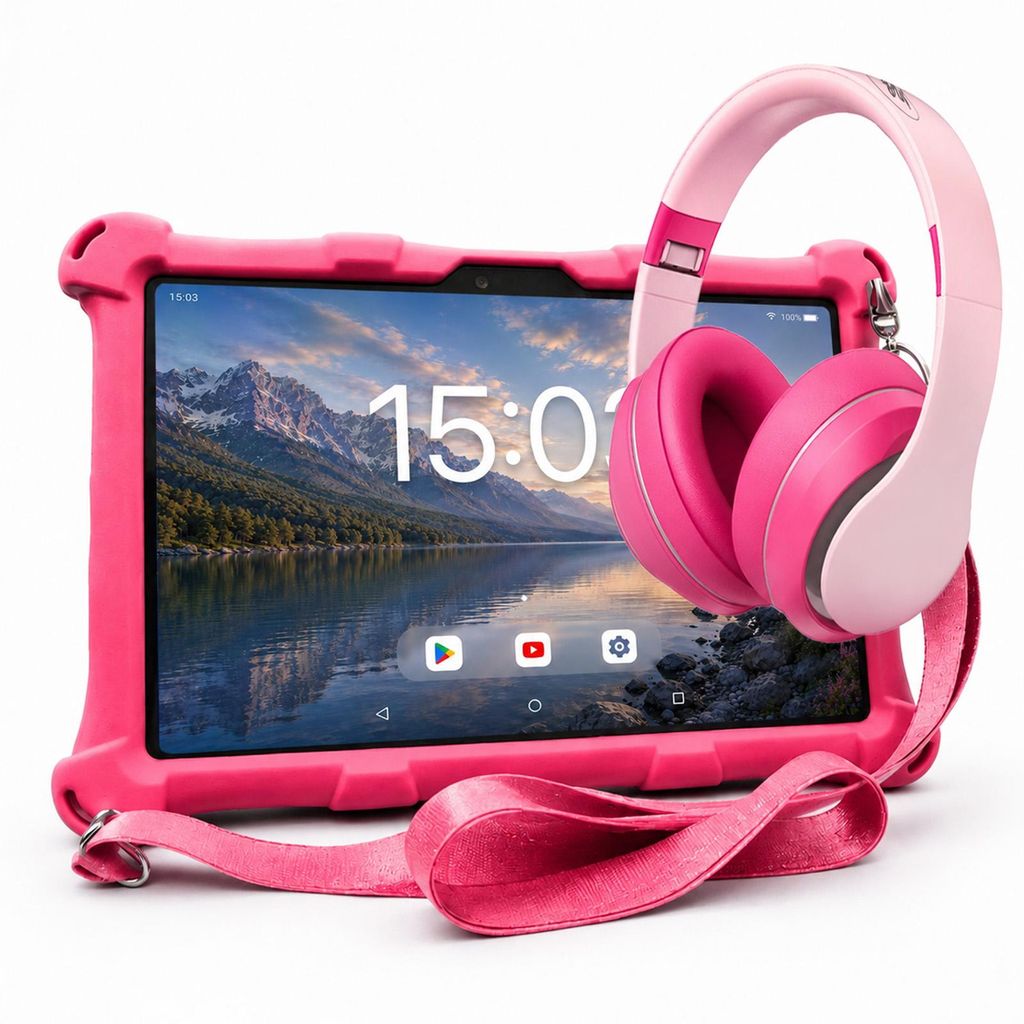 AngelTech Kinderpaket XL - Kindertablet + Kinderkopfhörer - Produktbild 