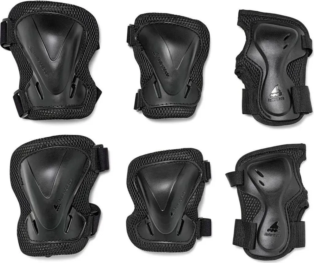 Rollerblade Evo Pro Gear Set de Protection 3 Unités Noir Taille M Complet