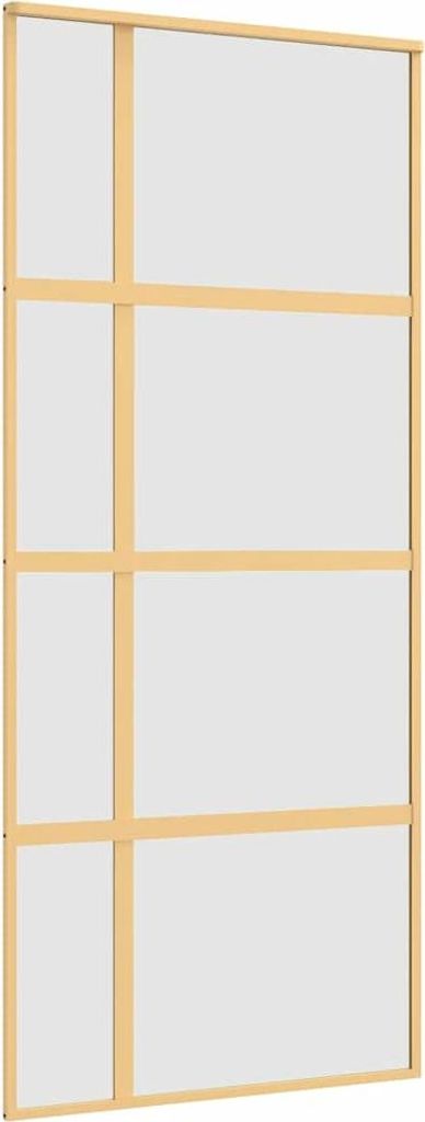 posuvné dveře vidaXL Golden 90x205 cm matné ESG sklo a Obrázek produktu 