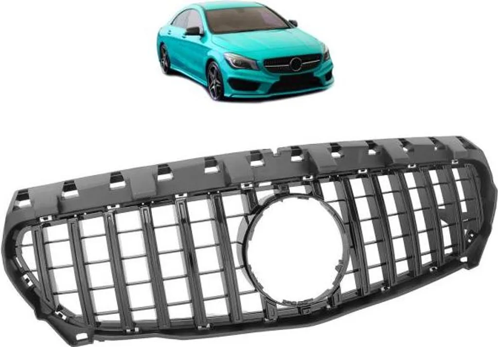 Calandre pour Mercedes CLA W117 13-16 Look GT Panamericana Noire Glossy