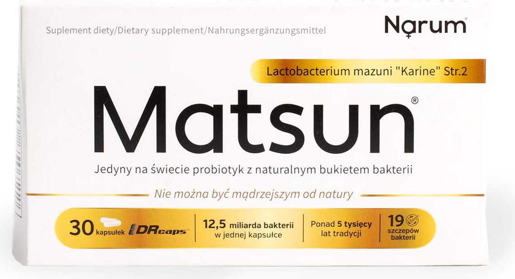 Matsun Probiotic 19 bakteriálnych kmeňov 30 kapsúl NARUM Obrázok produktu 