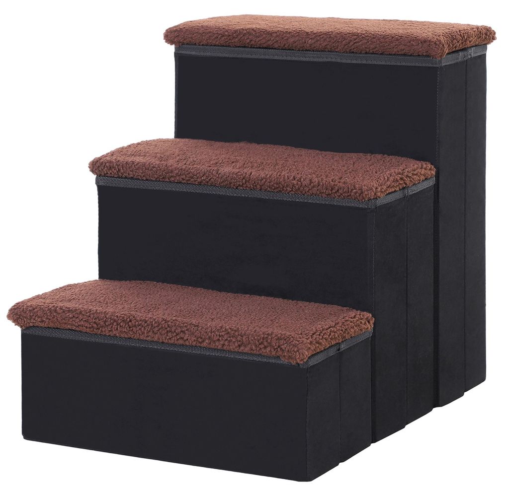 PawHut Haustiertreppe Katzentreppe Hundetreppe mit Stauraum Produktbild 