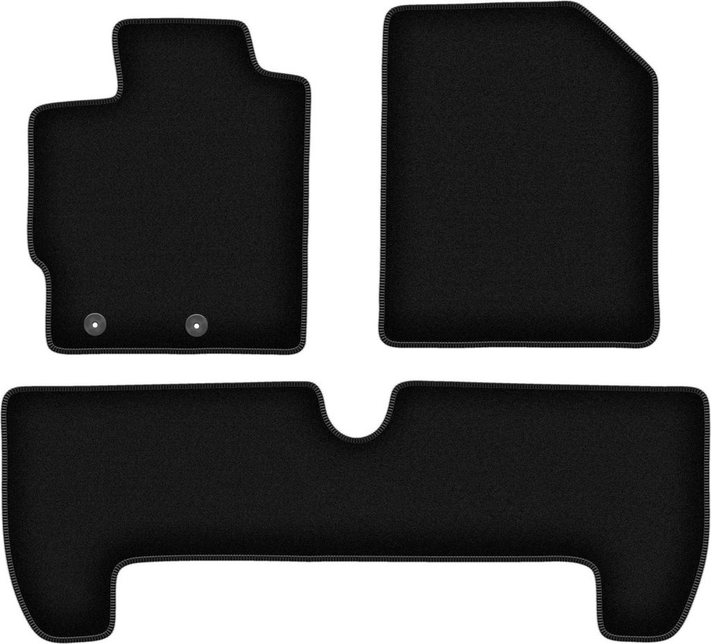 Wielganizator Velours-Autoteppiche – passend für Toyota Urban Cruiser (Schrägheck, Bj. 2008-2014) – schwarz, passgenau, mit Befestigungen se...