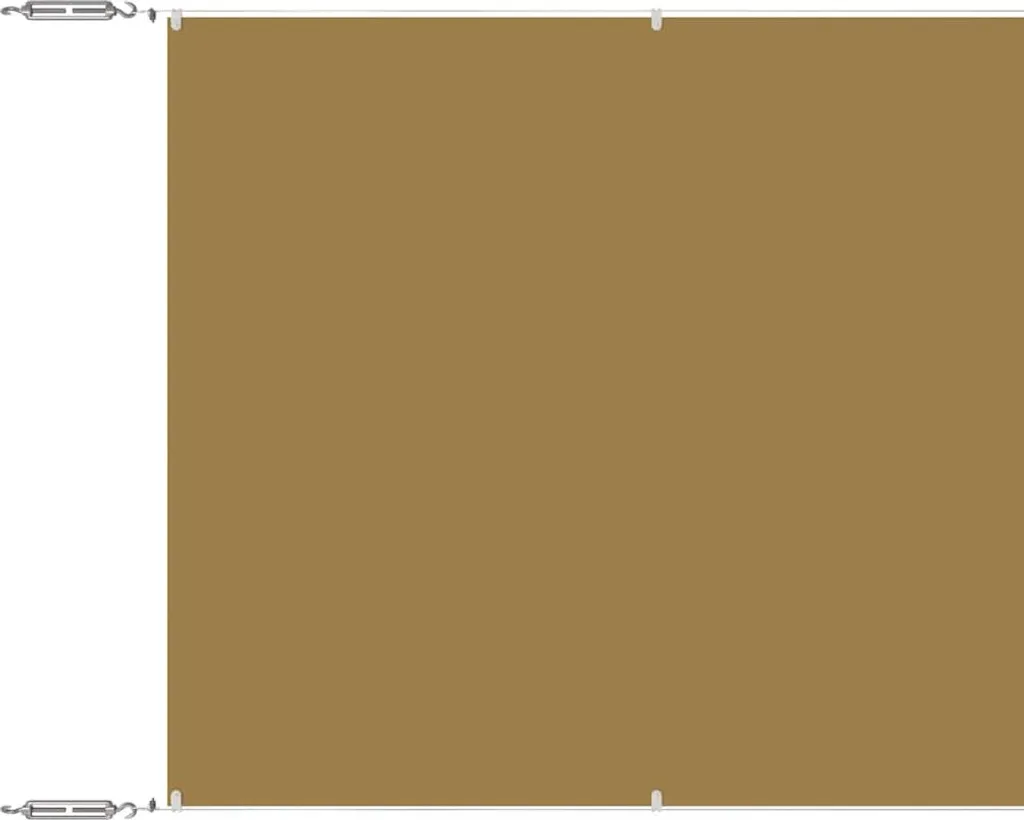 Frangivento vidaXL Beige 60x1200 cm - Protezione UV e Design Oxford
